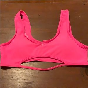 SHEIN swim top pink